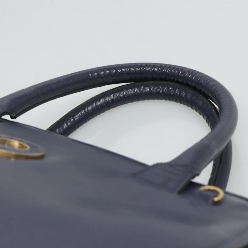 CELINE Hand Bag Leather Blue Gold - Picture 8 of 12